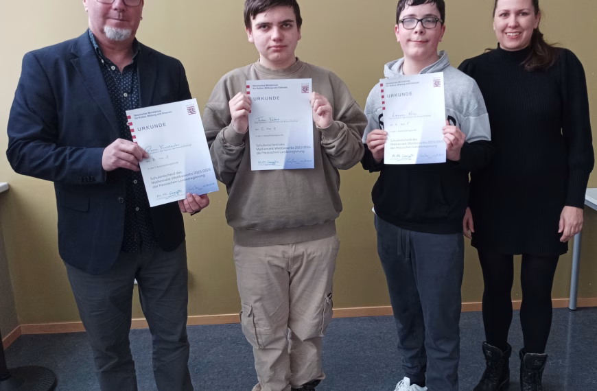 Sieger des Mathewettbewerbs